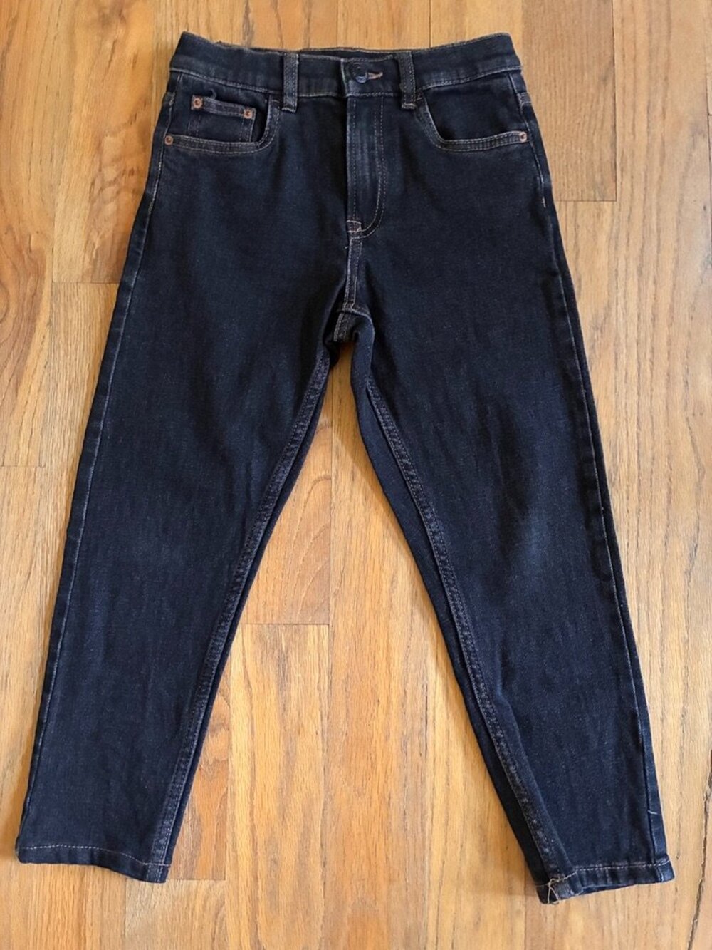 Zara Kids Carrot Essential Black Tapered Jeans Size 8 128